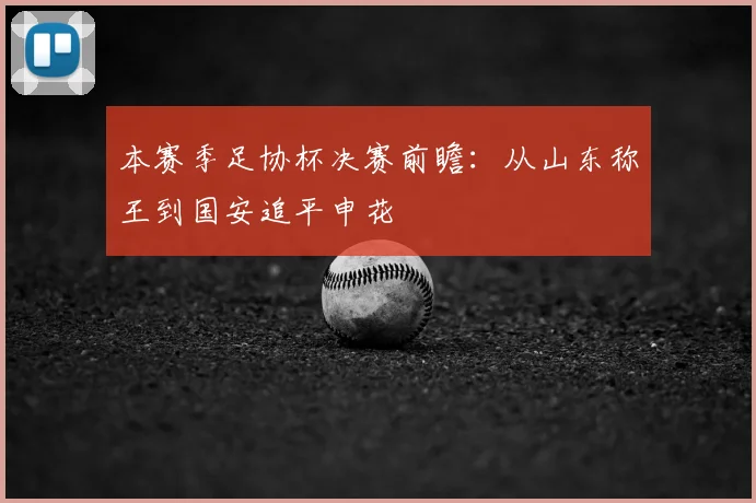 本赛季足协杯决赛前瞻：从山东称王到国安追平申花